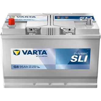 Акумулятор 12В 95Агод./830А (EN) Dynamic SLI (L+ стандартні клеми) 306x173x225 B01 - монтажний фланець 10.5мм (пусковий) VARTA 595405083K262