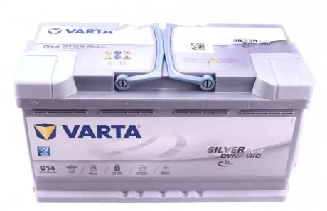 Акумуляторна батарея 95Ah/850A (353x175x190/+R/B13) (Start-Stop AGM) Silver Dynamic G14 VARTA 595901085 D852