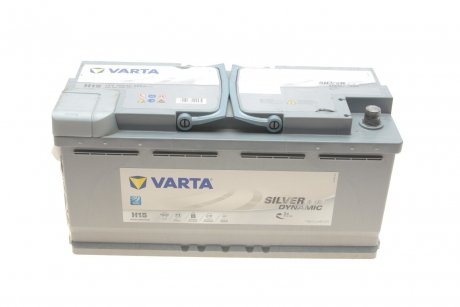 Акумуляторна батарея 105Ah/950A (393x175x190/+R/B13) (Start-Stop AGM) Silver Dynamic H15 VARTA 605901095 D852 (фото 1)