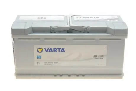 Акумуляторна батарея 110Ah/920A (393x175x190/+R/B13) Silver Dynamic l1 610402092 3162 VARTA 6104020923162