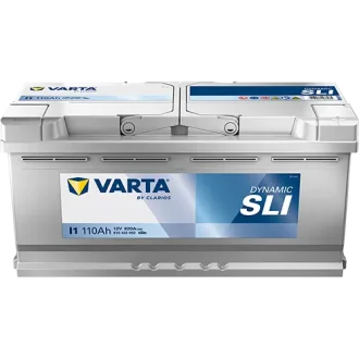 Акумулятор 12В 110Агод./920А (EN) Dynamic SLI (R+ стандартні клеми) 393x175x190 B13 - монтажний фланець 10.5мм (пусковий) VARTA 610402092K262