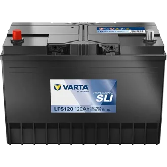 Акумулятор 12В 120Агод./780А (EN) PROFESSIONALl STARTER SLI (L+) 349x175x236 B00 - без монтажного фланця (пусковий) VARTA 930120078K312