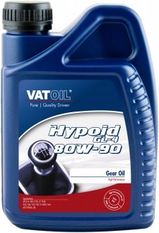 Трансмиссионное масло Hypoid GL-4 80W-90 минеральное 1 л VATOIL 50082