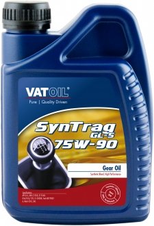 Трансмиссионное масло SynTrag GL-5 75W-90 полусинтетическое 1 л VATOIL 50091 (фото 1)