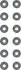 Комплект сальников клапана Hyundai Getz 1,3, Accent 1,3 2000-2005 VICTOR REINZ 125367802 (фото 1)