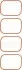 Прокладка колектора впускного Ford Galaxy/Mondeo 2.0 EcoBoost 10-15 (к-кт) REINZ VICTOR REINZ 15-40257-01 (фото 2)