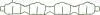 Прокладка впускного колектора Opel Astra H 1.6i 04-14, A16XER/B16XER/D16XER/Z16XE1 REINZ VICTOR REINZ 71-38218-00 (фото 1)
