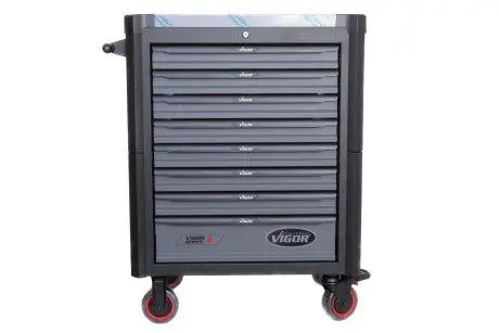 Тележка с инструментами 7 секций 172 ед. (зеленый) VIGOR V1901-X/442