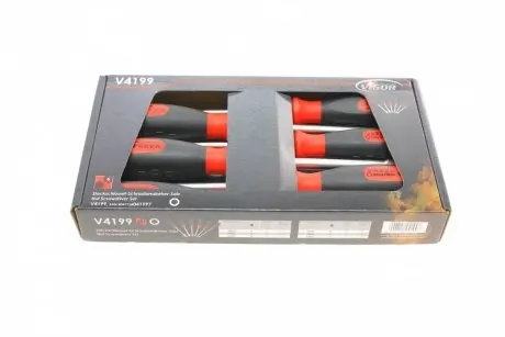 Набір викруток з 6-гранними головками (6шт) (6/7/8/10/12/13) VIGOR V4199