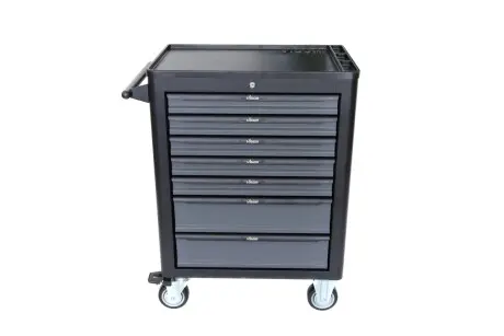 Тележка с инструментами на колесах (459x723x1000mm) (серая) на 7 ящиков VIGOR V4560