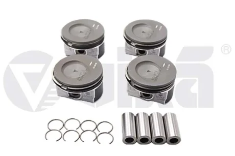 Поршень у комплекті;з поршневим кільцем;1шт;+0.25MM Vika 11071700501