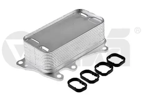 Радиатор масляный с прокладкой BMW 1, 2, 3, 4, 5, X1, X3, X5 (04-21) Vika 19786401