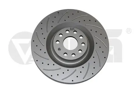 Диск тормозной передний перфорированный (Geomet) Skoda Superb (08-13)/VW Golf (06-13),Passat (06-11) Vika 66151717001