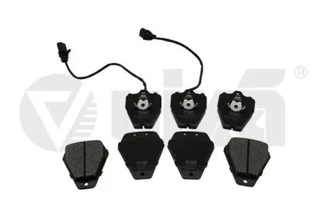Колодки тормозные передние с датчиком износа Audi A6 (98-01) Vika 66981691501