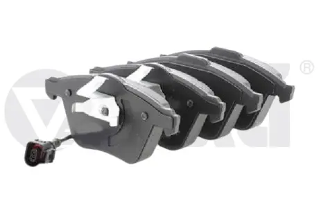 Колодки тормозные передние с датчиком Audi A3, TT/VW Golf VI/Seat Leon (05-16) Vika 66981704701