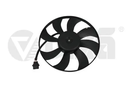 Вентилятор радиатора 100W Skoda Fabia (00-04,05-10), Roomster (06-10)/VW Polo (02-10)/Seat Ibiza (02-05,06-10) Vika 99590015601