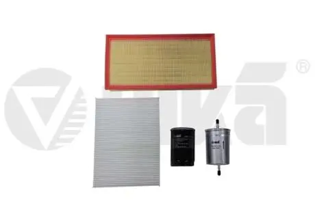 Комплект фільтрів (4шт) VW Golf (91-97,97-02), Passat (90-97,97-00)/Audi A4 (94-00), A6 (94-97,97-05) 1.6,1.8, 2.0 бенз. Vika K11784701
