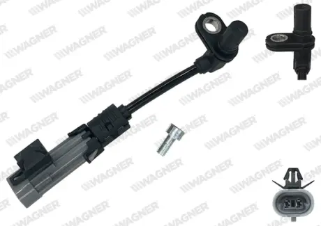 CHEVROLET Датчик ABS передн. CAPTIVA 2.2 D 4WD 11-, CAPTIVA 3.0 4WD 10-18 WAGNER ABS00988