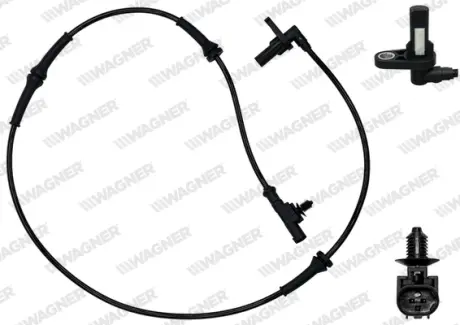 LAND ROVER Датчик ABS передн. Discovery 04- WAGNER ABS01197