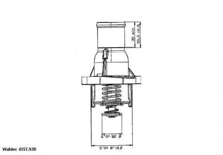 Термостат WAHLER 435792D