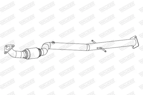 Вихлопна труба передн (довжина:1300мм) OPEL ASTRA J, ASTRA J GTC, CASCADA, ZAFIRA C 1.4 12.09- WALKER 10911