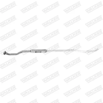 Глушник вихлопної системи середній CITROEN C3 I, C3 PLURIEL 1.4 02.02- WALKER 23086