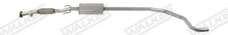 Глушник вихлопної системи середній ALFA ROMEO MITO, FIAT GRANDE PUNTO 1.4 10.05-10.18 WALKER 23668