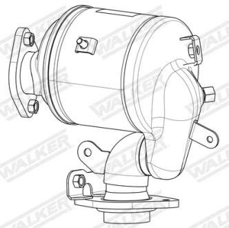 Сажовий фільтр SUBARU TREZIA, TOYOTA AURIS, COROLLA, URBAN CRUISER, VERSO S, YARIS, YARIS/HATCHBACK 1.4D 08.05- WALKER 73417