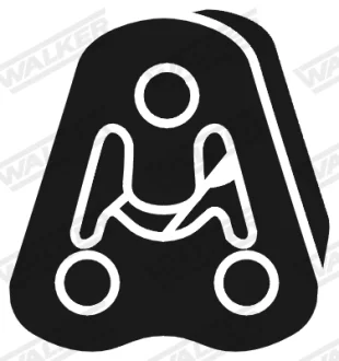 Елемент кріплення випускної системи HYUNDAI I10 I, I10 II, I20 I, MATRIX, TUCSON KIA RIO II, SOUL I, SPORTAGE II 1.0-2.0D 06.01-12.19 WALKER 83207