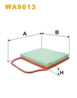 Фільтр повітряний WIX FILTERS WA9613