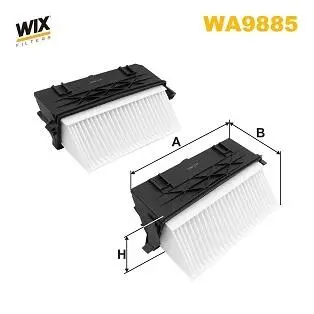Фильтр воздушный MB E-class (W212/A207/C207)/ GLK (X204) 350CDI (R) WIX FILTERS WA9885
