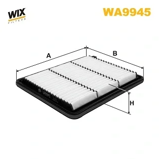 Фільтр повітряний HYUNDAI I10 1.0-1.2 20- (WIX-FILTERS) WIX FILTERS WA9945