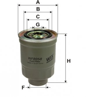 Фильтр топлива WIX FILTERS WF8058