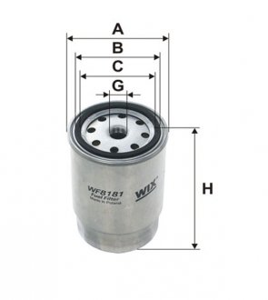 Фильтр топлива WIX FILTERS WF8181