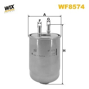 Фильтр топливный RENAULT MEGANE III, SCENIC III 1.5 DCI 09-12 (выр-во WIX-FILTERS) WIX FILTERS WF8574