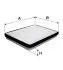 Фільтр салону ВАЗ 2110-2112 /K1141 (WIX-FILTERS) WIX FILTERS WP9398 (фото 1)