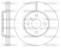 Тормозной диск пер. Vios/Prius/Aqua/Yaris/iQ/Vitz 05- WOKING D61005.10 (фото 1)