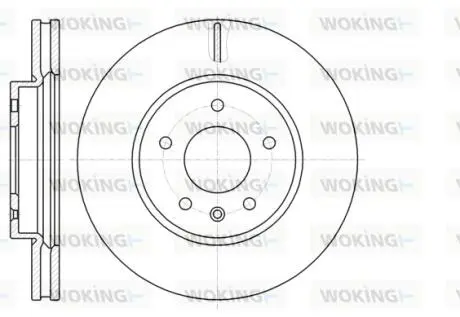 Диск тормозной перед. (Remsa) (кратно 2 шт.) Chevrolet Captiva, Opel Antar WOKING D6118310