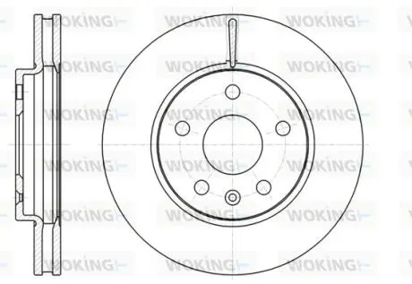Тормозной диск перед. Insignia A/Malibu 08- 1.4-2.4 WOKING D61285.10