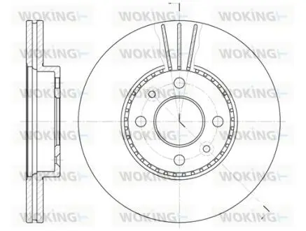 Диск гальмівний WOKING D622710