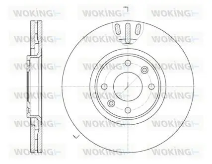 Диск тормозной перед. (Remsa) (кратно 2 шт.) PSA C4 I 207 307 (D6657.10) WOKING D665710