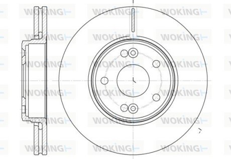 Диск гальмівний WOKING D669710