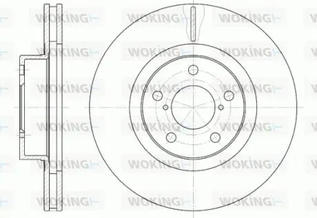 Тормозной диск задний/пер. Impreza/Outback/Legacy/Forester08- WOKING D6715.10