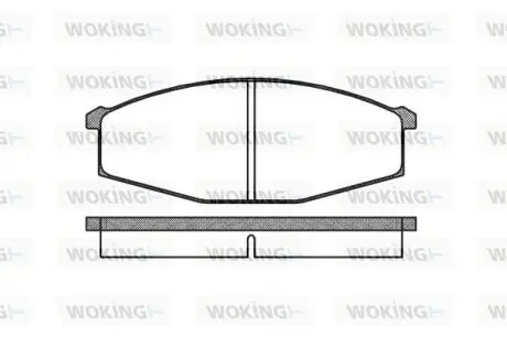 Колодки гальмівні WOKING P0293.00