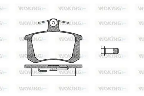 Гальмівні колодки WOKING P0353.20