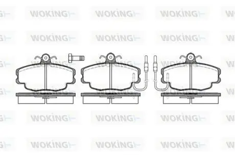 Колодки тормозные WOKING P0413.02