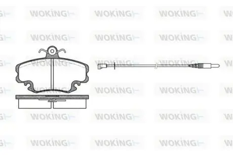 Гальмівні колодки WOKING P0413.32