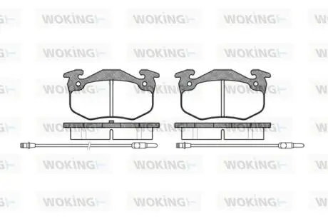 Гальмівні колодки WOKING P044324