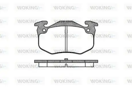 Колодки гальмівні WOKING P0443.60