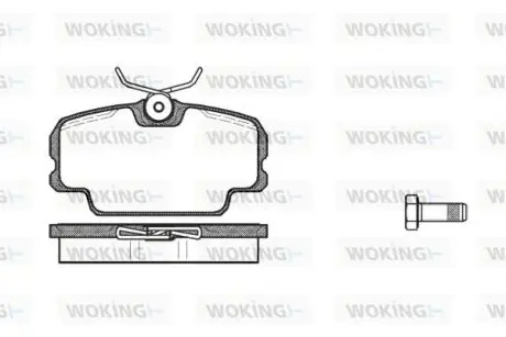 Колодки тормозные WOKING P0453.00
